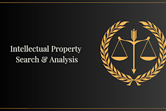 carry out an intellectual property search and analysis