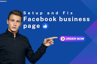 setup and optimize your facebook business page and fb shop