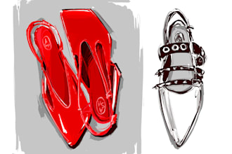 draw accessories, shoes, bags, perfume etc