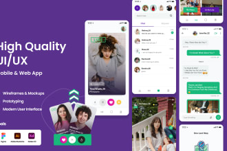 create app figma UI design or figma website with prototype