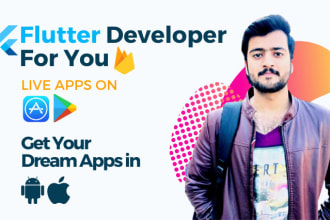 be your flutter developer and build android ios flutter app with firebase