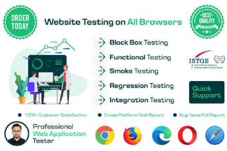 do black box testing ensuring all functionalities on cross browsers