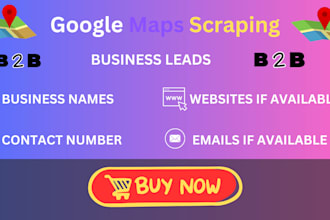 scrape google maps for lead generation and b2b data insights