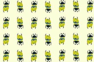 design a seamless textile, clothing and fabric print pattern