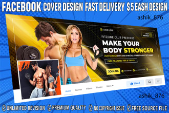 create facebook cover linkedin, twitter, youtube banner, and social media design