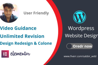 develop business responsive landing page, redesign and clone using elementor