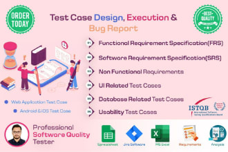 do test case design from scratch, execution for web and mobile application