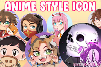 Top 5!  draw anime profile picture or icon of you or your oc