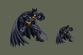 create pixel art characters for your game