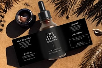 do label design, product label design, cbd, hemp oil label