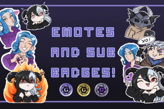 draw custom twitch emotes or badges