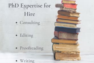 provide phd level editing, proofreading, and feedback