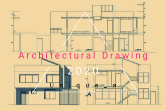 draw architectural drawing and convert pdf to autocad or cad