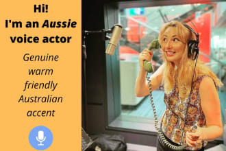 record an engaging, warm female australian voice over