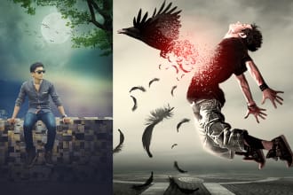 make outstanding photoshop editing and realistic photo manipulation