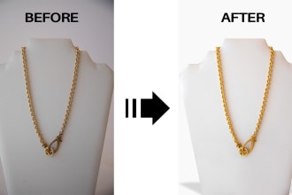 do jewelry photo editing retouching enhance and clean up