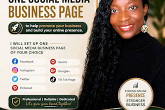 set up one social media page for your business