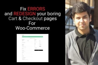 fix wordpress errors, payment, woocommerce checkout, cart, thank you pages