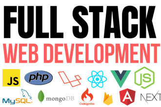 be your full stack web developer PHP, nodejs, react js and javascript expert