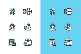 design unique custom icon set for your app and website