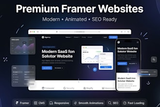 create a premium framer website with smooth animations