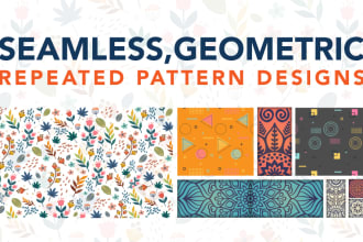 design seamless, geometric repeated patterns