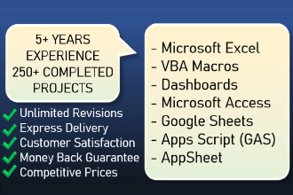 develop spreadsheets using excel vba macro, excel formula