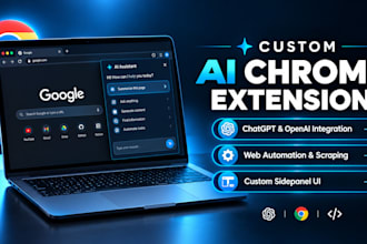 custom ai chrome extension, web scraper or chatgpt bot