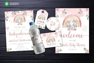 do beautifully customized invitation cards for birthdays and baby showers
