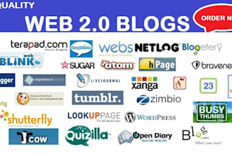 build 50 web 2 0 blog of high quality and most effective links