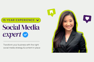 be your social media marketing manager