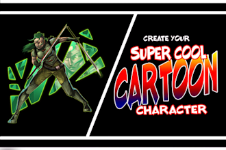 design characters for comics, mascots, businesses