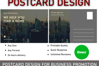 do modern postcard design