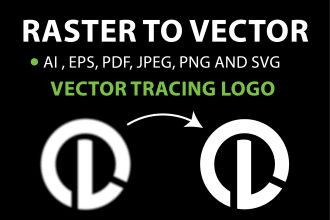 redraw your logo or vector trace anything