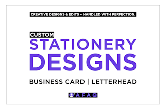 design a unique business card ready to print