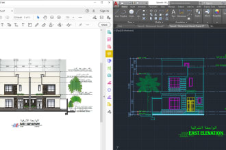 convert pdf floor plan to autocad drawing 24 hours delivery