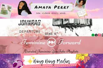 create your youtube and or facebook banner