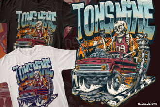 create an custom illustration for t shirt design