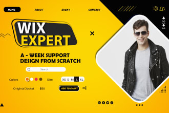 redesign your wix website, custom wix design and wix studio websites