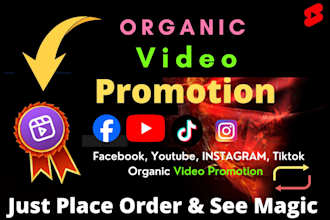 do organic facebook video promotion and marketing