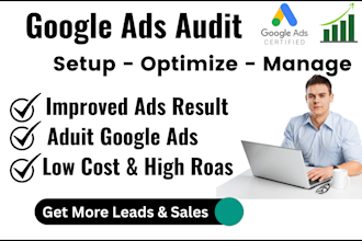 setup and optimize google ads campaign audit to boost sales