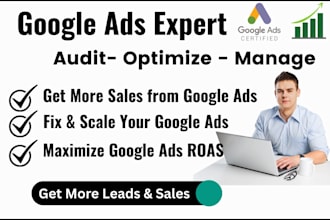 optimize and manage google ads campaign or audit adwords campaign