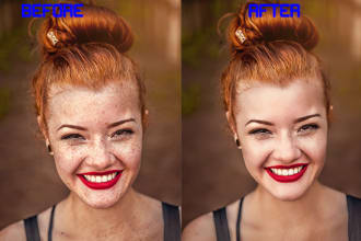 do quick high end photo retouching your face and body