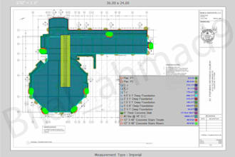 do cost estimation of site and building concrete