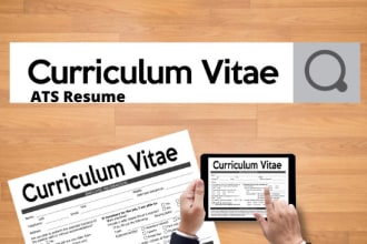 write professional ats resume, executive CV, cover letter and linkedin profile