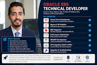 develop custom oracle ebs r12 forms, reports, bi publisher and plsql solutions