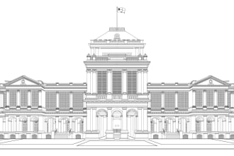 do landscape architecture sketching for commercial using