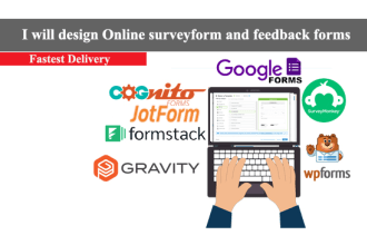 design forms on ms form, formstack, formsite, and wp forms