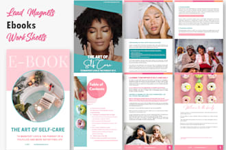 design unique PDF lead magnet, ebook, report