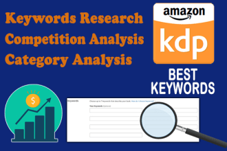 do amazon KDP keywords, category, and niche research for your book